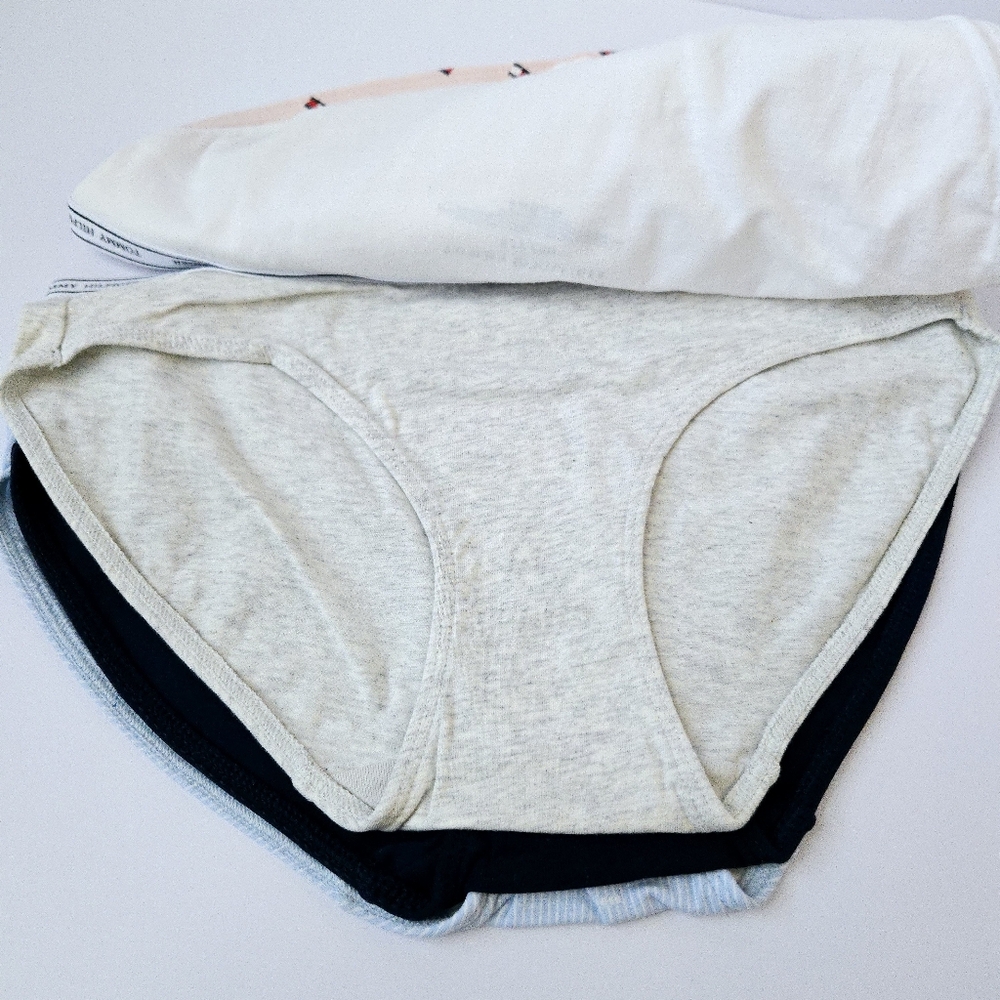 5 Pack Tommy Hilfiger Women's Underwear Panties Size Small Bikini Brief Logo - Picture 3 of 9